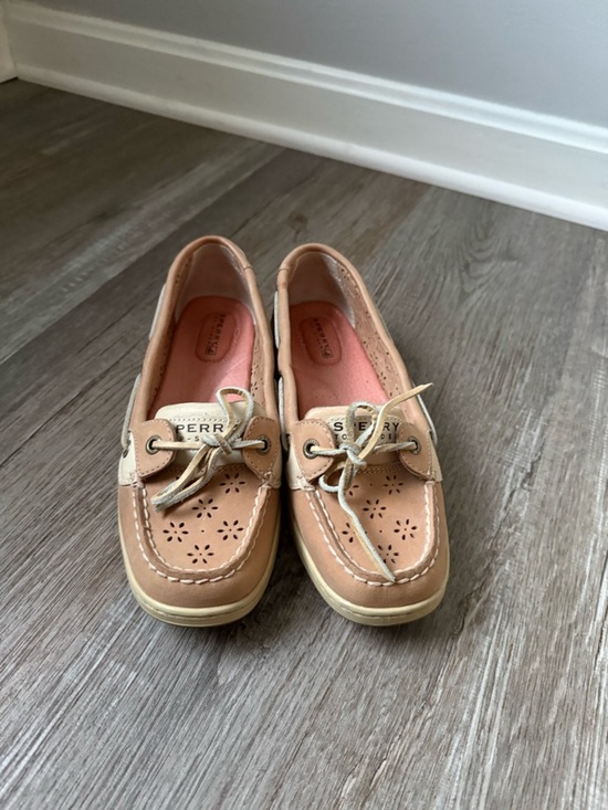 Sperry Shoes - Sperry Top Sider Angelfish EyeLet Leather Boat Shoe Slip On Lace Up Shoe Size 7